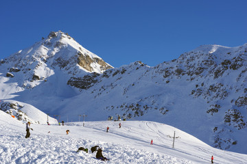 Station de ski dans le Valais suisse