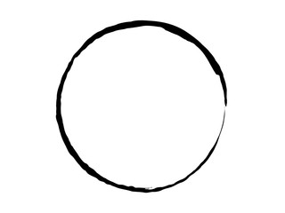 Grunge oval artistic element.Grunge oval logo.Grunge marking element made with art brush.