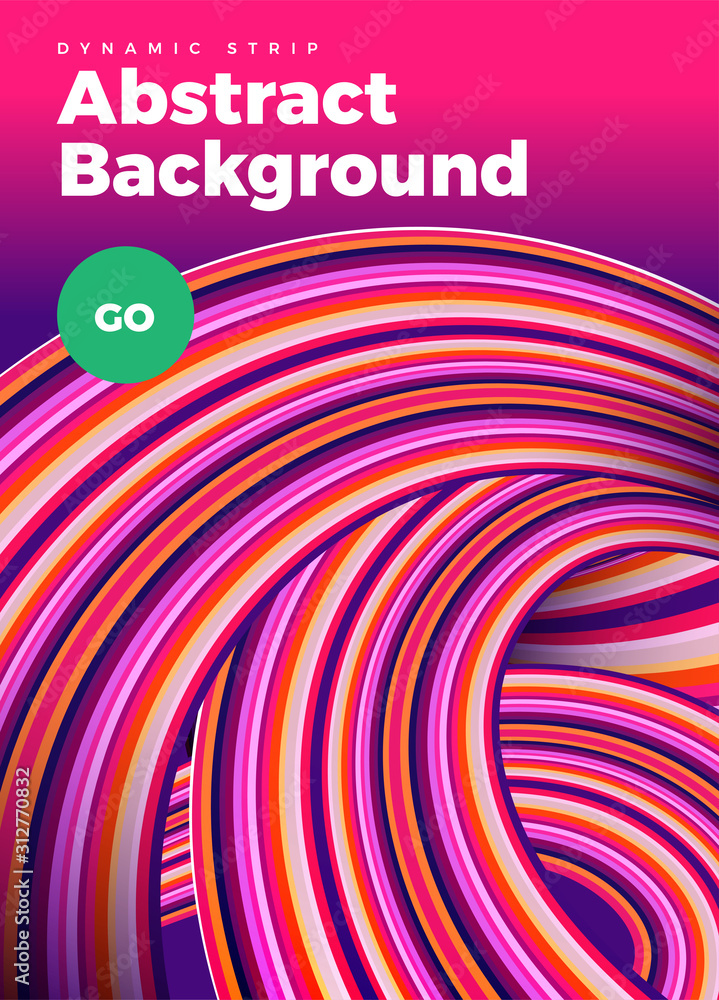 Poster illustrations design concept speed line strips colorful movement dynamic background. template design