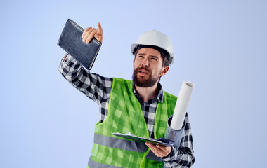construction worker with a hammer