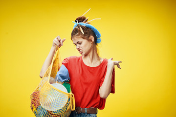 young woman in a dress