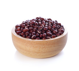 Adzuki beans on white