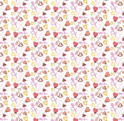 Pattern for Valentine's Day Heart seamless