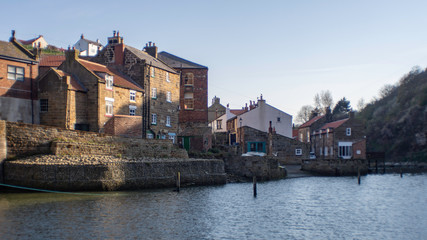 Obraz premium Coastal village of Staithes , yorkshire, England.