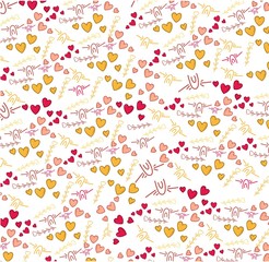 Pattern for Valentine's Day Heart seamless