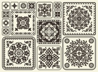 set of decorative elements for design