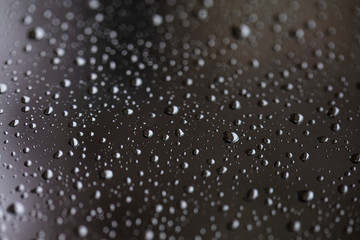 rain drops on the window surface