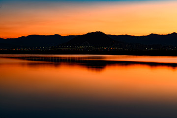 Obraz premium 춘천_여명_의암호_일출