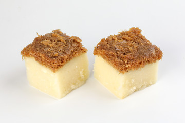 Kuih Getuk Getuk Ubi coconut brown sugar potato sweet cake desert