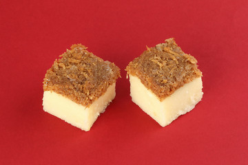 Kuih Getuk Getuk Ubi coconut brown sugar potato sweet cake desert