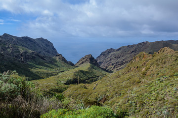 Road in the mountains. beautiful road in the mountains. beautiful view.