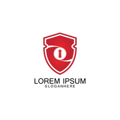 security shield logo vector icon design template