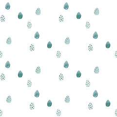seamless watercolor pattern on a white background. Easter egg print