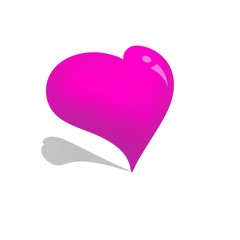 A big pink cute heart