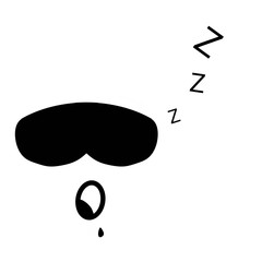 icon eyes sleep mask with saliva