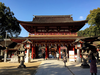 Fototapeta premium Sala główna Dazaifu Tenmangu