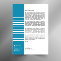Business style letter head templates for your project design, elegant letterhead template design, Vector illustration