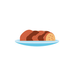 Isolated jewish challah vector design