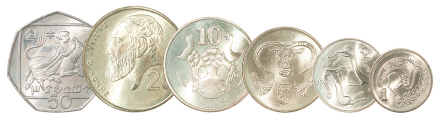 set of Cyprus Coins