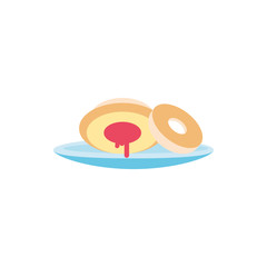 Isolated jewish donuts food vector design
