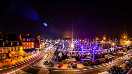 Port de Paimpol de nuit en Bretagne