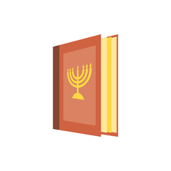 Isolated jewish torah vector design
