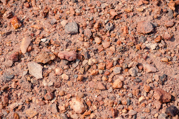 Landscape rock texture at Milos island at Paliochory beach