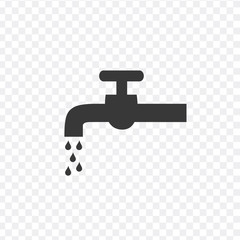Water tap vector icon. Stock Vector illustration isolated on white background.