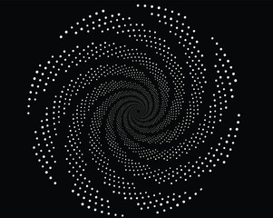 Fototapeta na wymiar black and white illusive circle op art