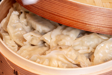 Vareniki with meat filling with potatoes