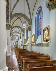 St. Francis Cathedral nave in Santa Fe, New Mexico