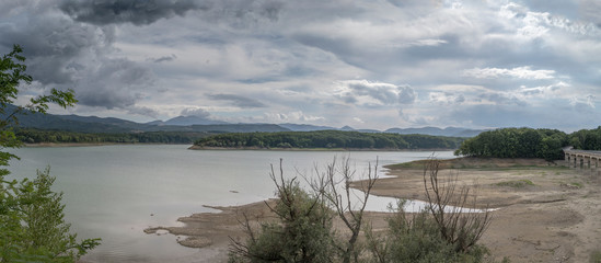 Pertusillo lake landscape, Italy