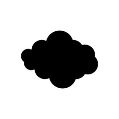 Cloud icon vector in flat style design