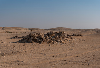 Desert Outcrop around Mada'in Saleh Hejaz region in Al Ula, Saudi Arabia