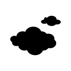 Cloud icon vector in flat style design