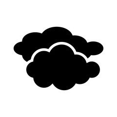 Cloud icon vector in flat style design