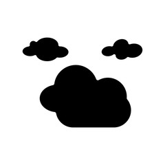 Cloud icon vector in flat style design