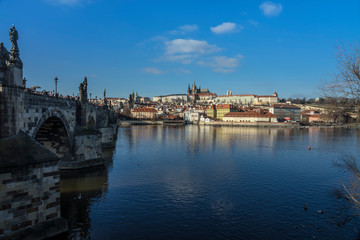 Fototapeta na wymiar Charles bridge in Prague.