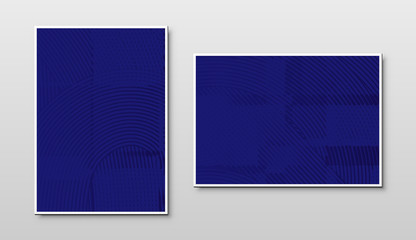 Phantom blue color plates with color trend of 2020 and light texture on abstract background