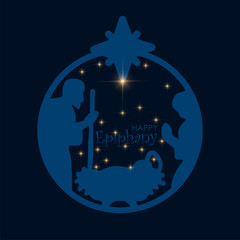 vector illustration Epiphany is a Christian festival. vector