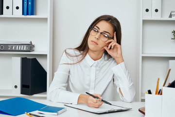 young woman in office