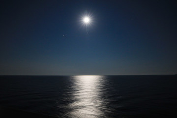 moon over the sea