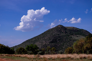 Landscape with Clouds with mountains