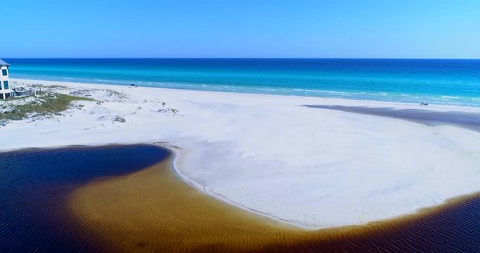 Low Altitude Flight from East Lake to the Adjacent Beach