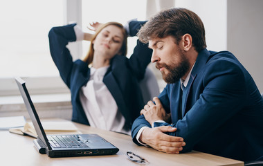 Fototapeta premium business people working in office