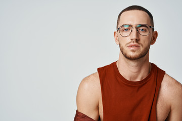 portrait of a man in glasses