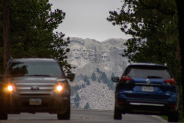 Obraz na płótnie Canvas Mount Rushmore National Memorial Keystone, South Dakota, United States July 4, 2019 Mt Rushmore 