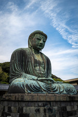 Fototapeta na wymiar The great Buddha statue in Kamakura