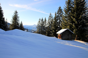 beautiful winter landscape - Vorarlberg Austria