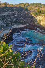 Broken Beach Natural Arc Carved By Turquoise Ocean Water on Nusa Penida, In Bali, Indonesia